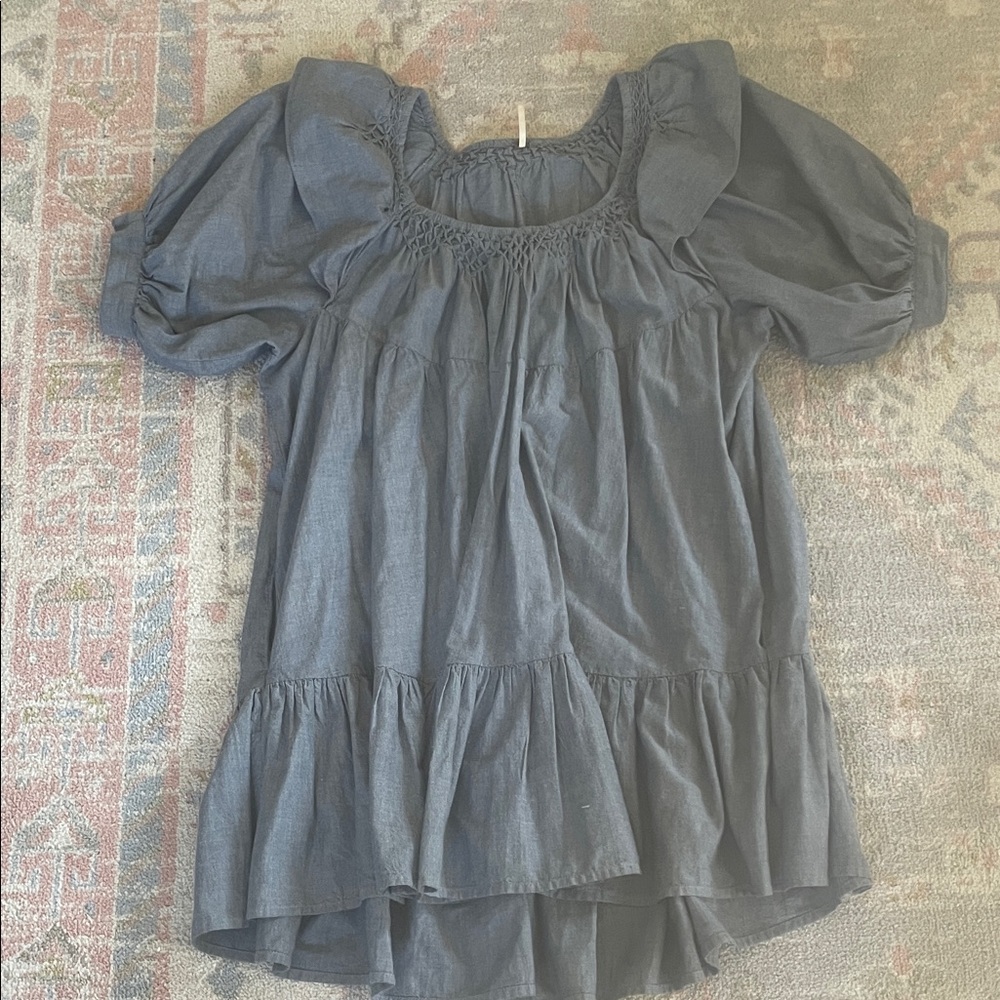 FP Movement by Free People Blue Mini Dress